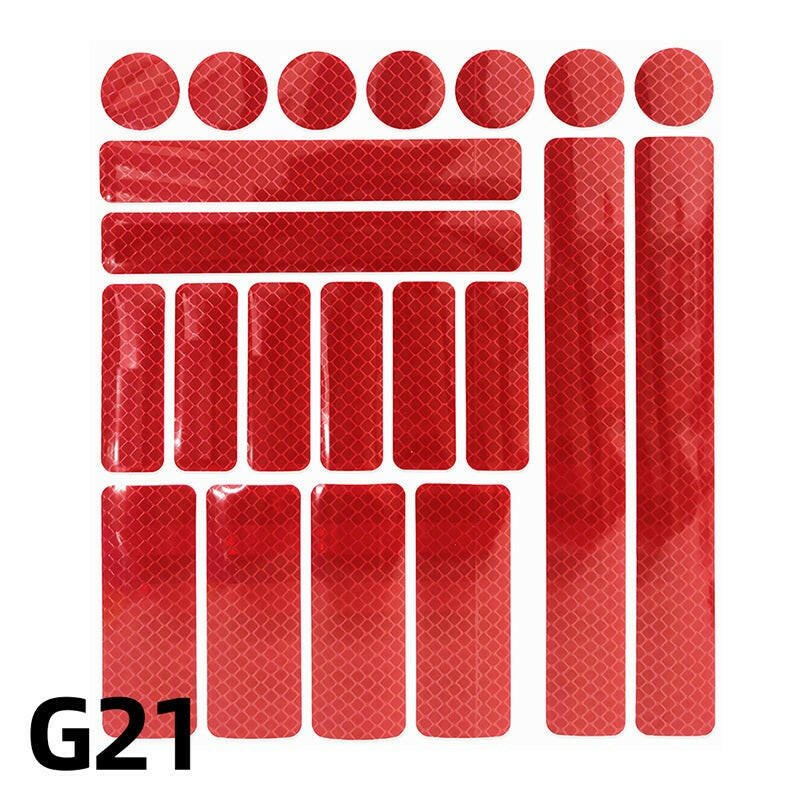 Bike Safety Stickers Night Bicycle Reflective Stickers Acrylic Self-Adhesive Cycling Decorative Anti-Collision Warning Strip-WAYBIKER