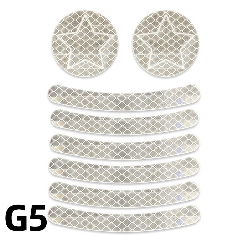 Bike Safety Stickers Night Bicycle Reflective Stickers Acrylic Self-Adhesive Cycling Decorative Anti-Collision Warning Strip-WAYBIKER