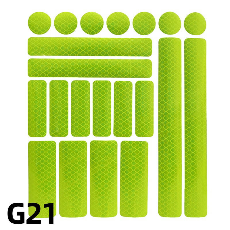 Bike Safety Stickers Night Bicycle Reflective Stickers Acrylic Self-Adhesive Cycling Decorative Anti-Collision Warning Strip-WAYBIKER