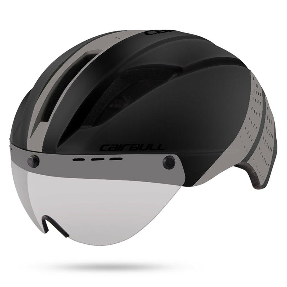 CAIRBULL Helmet Triathlon Road Race Bike Helmet Adults TT Bicycle Helmet For Cycling Riding with Shield Visor Goggle Unisex M/L-WAYBIKER