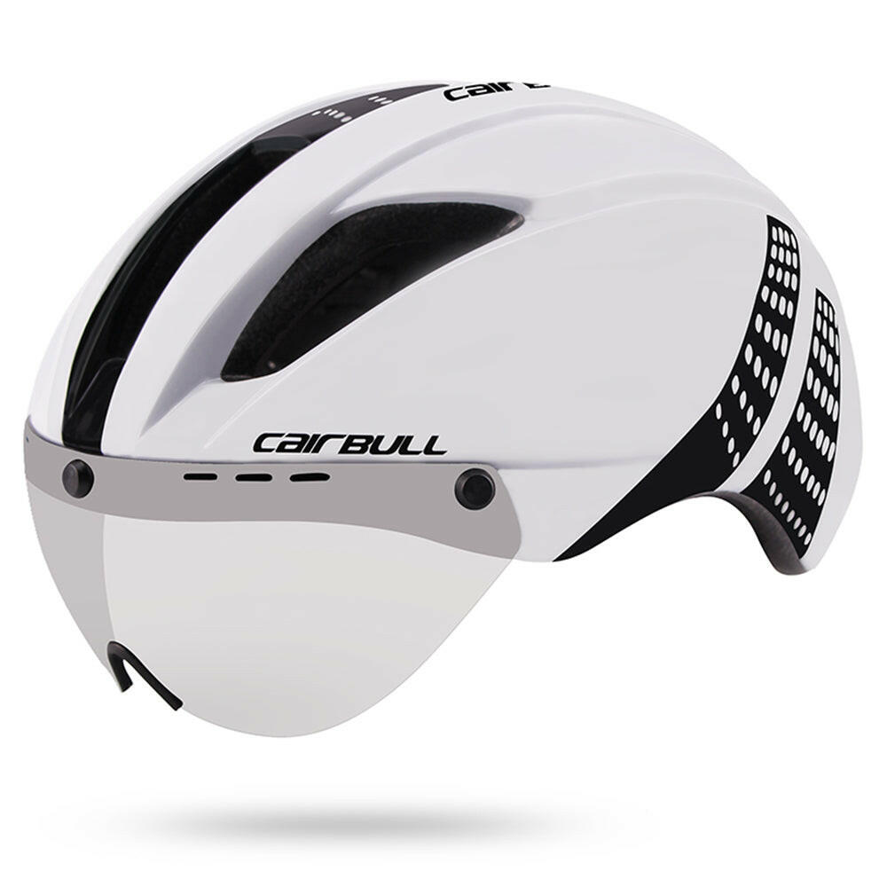 CAIRBULL Helmet Triathlon Road Race Bike Helmet Adults TT Bicycle Helmet For Cycling Riding with Shield Visor Goggle Unisex M/L-WAYBIKER