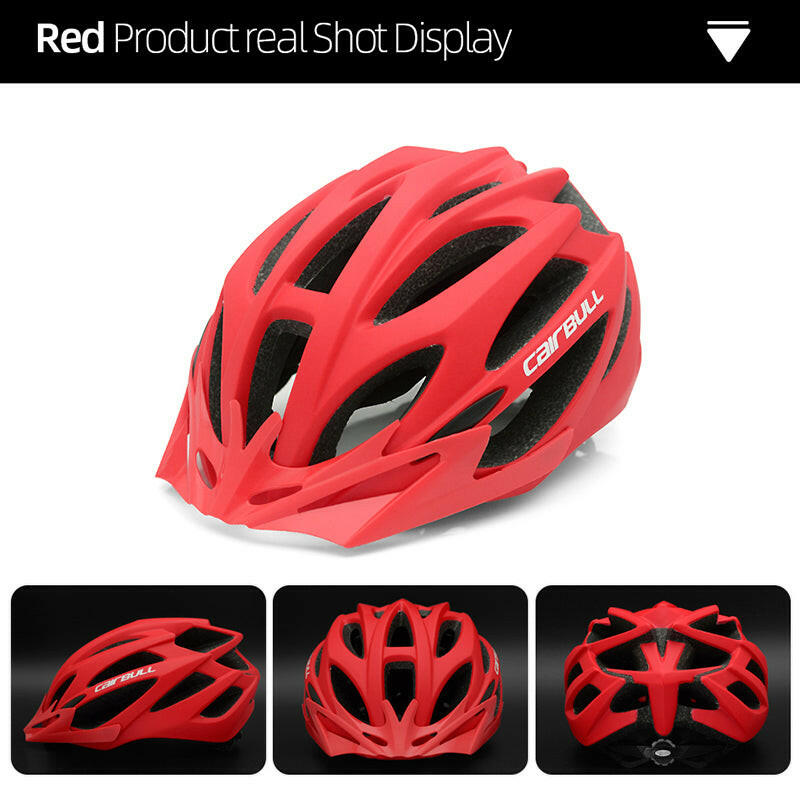 CAIRBULL Mountain Bike Helmets Mtb Ultralight Integrally-Molded Road Helmet Removable Sun Visor Adult Men Women Ventilated M/L-WAYBIKER