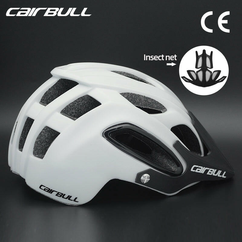 CAIRBULL Mtb Helmet Cycling Mountain Bike Helmets Ventilated Riding With Sun Visor Insect Net Adult Men Women Integrally-Molded
