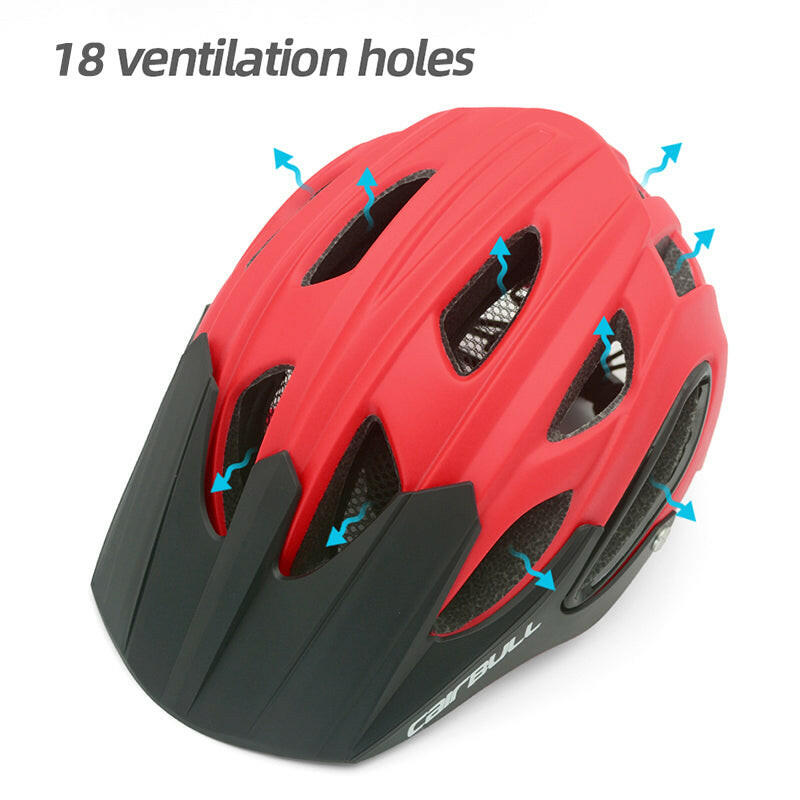 cairbull mtb helm CAIRBULL Mtb Helmet Cycling Mountain Bike Helmets Ventilated Riding With  Sun Visor Insect Net Adult Men Women Integrally-Molded