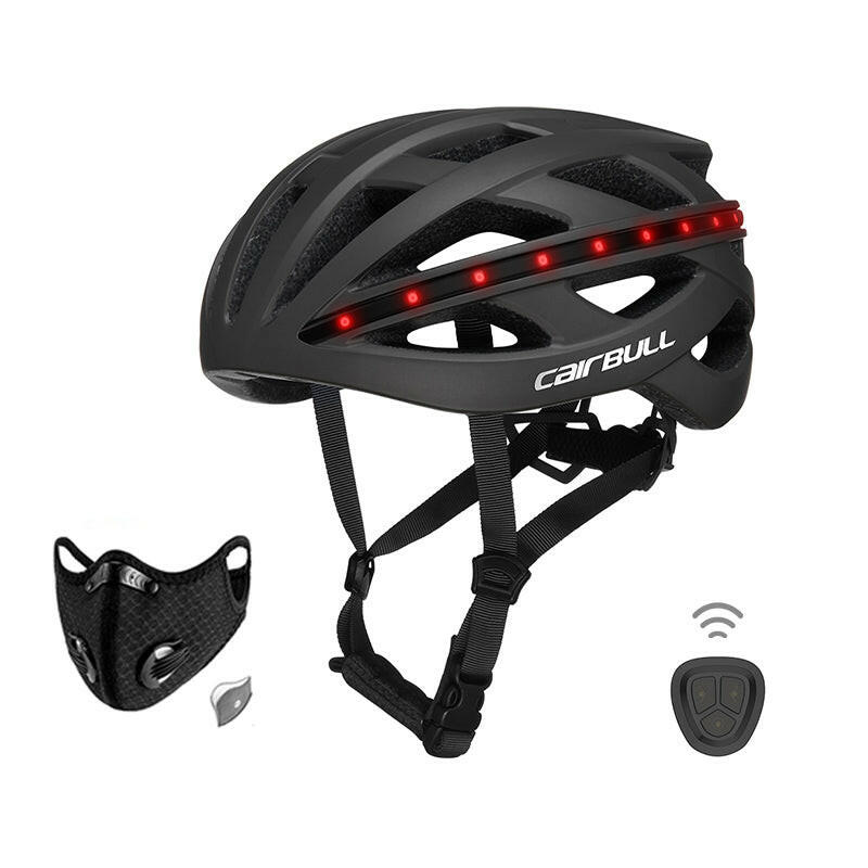 CAIRBULL Smart Road Bike Helmet LED Turn Signal Light Strip Stoplight In-mold EPS Safety Cycling Equipment Helmet for Adult M/L-WAYBIKER