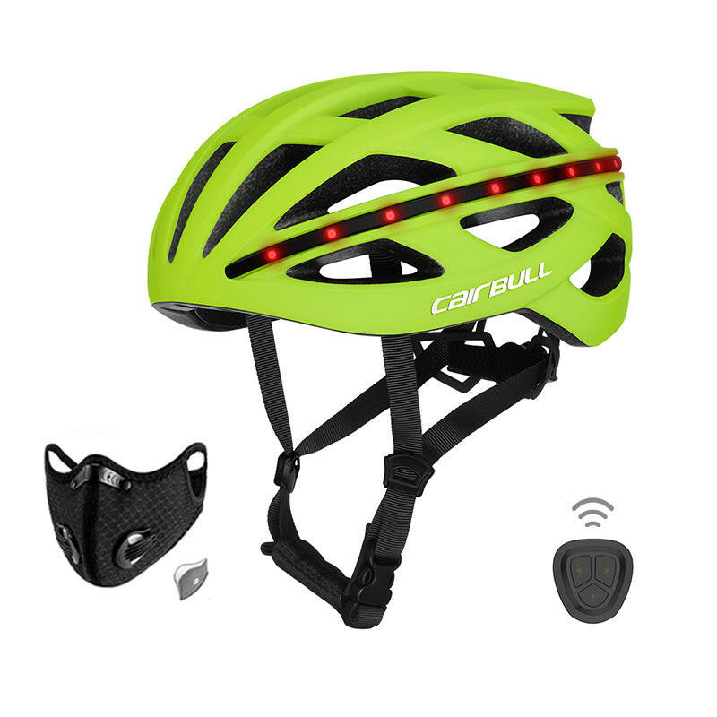 CAIRBULL Smart Road Bike Helmet LED Turn Signal Light Strip Stoplight In-mold EPS Safety Cycling Equipment Helmet for Adult M/L-WAYBIKER