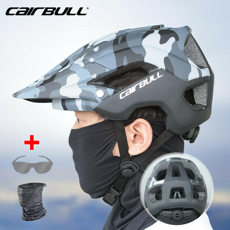 Cairbull Bicycle Helmet Mountain Bike Helmets Removable Sun Visor for Man Women Integrally-Molded Cycling Outdoor Safety Helmet