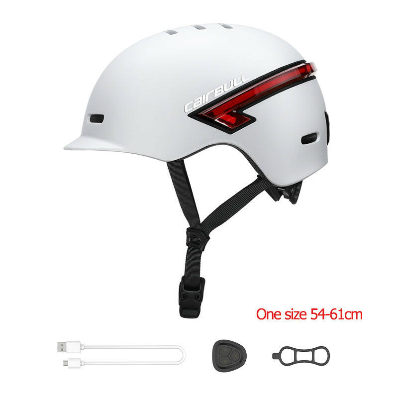 Cairbull Commuter Helmet Cycling Helmet Remote Control Strobe Led Light Road Bike Helmet for Men for Electric Scooter Bike-WAYBIKER