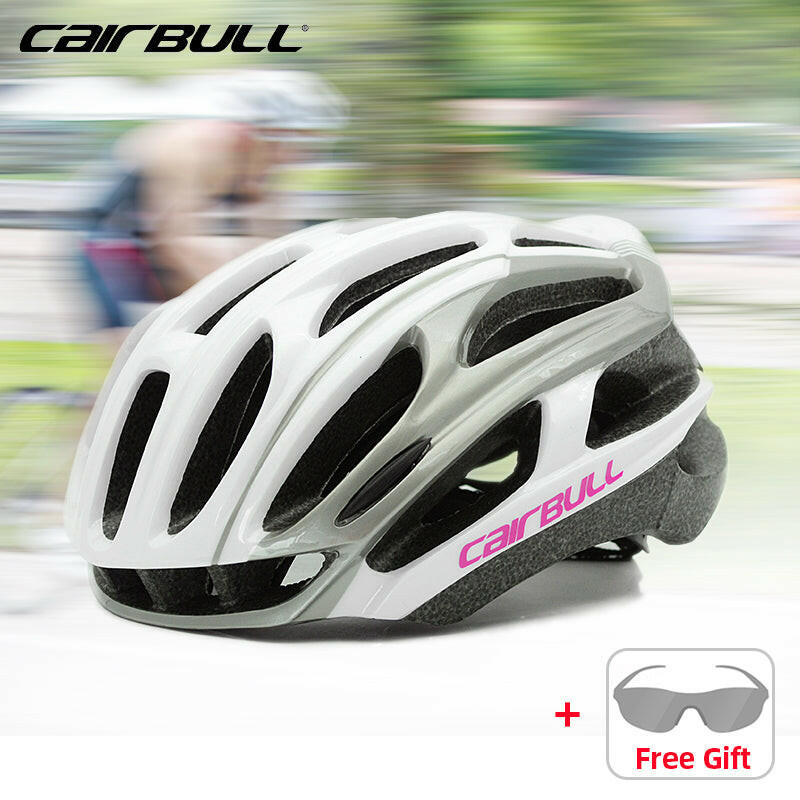 Cairbull Cycling Racing Bike Helmet Ultralight Aero Speed Casque Velo Casco De Seguridad 3 Modes Tail Light Integral Helmet