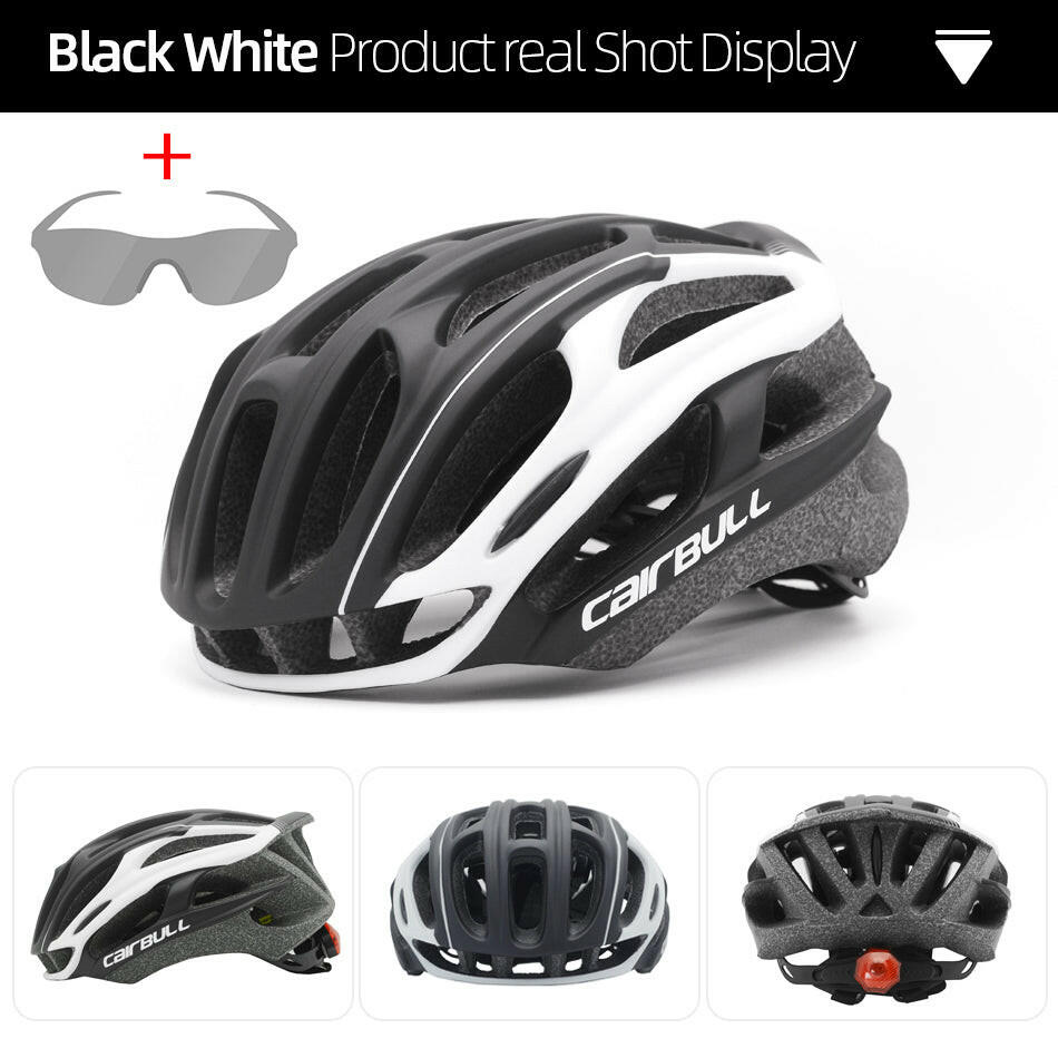 Cairbull Cycling Racing Bike Helmet Ultralight Aero Speed Casque Velo Casco De Seguridad 3 Modes Tail Light Integral Helmet-WAYBIKER