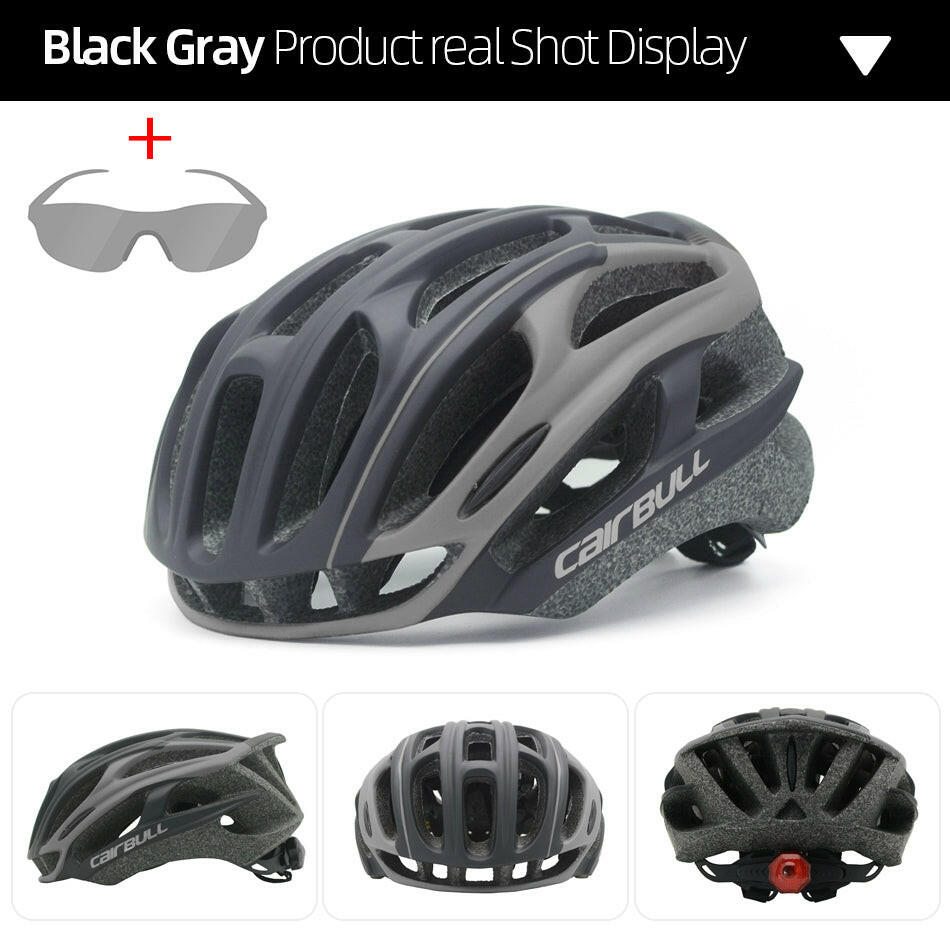 Cairbull Cycling Racing Bike Helmet Ultralight Aero Speed Casque Velo Casco De Seguridad 3 Modes Tail Light Integral Helmet-WAYBIKER