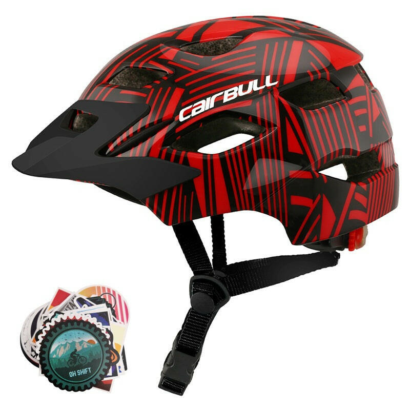 Cairbull Kids Safety Helmets MTB Road with Rear Light Children Bicycle Helmet With Sun Visor For Boy Girl Cycling Cap Ultralight-WAYBIKER