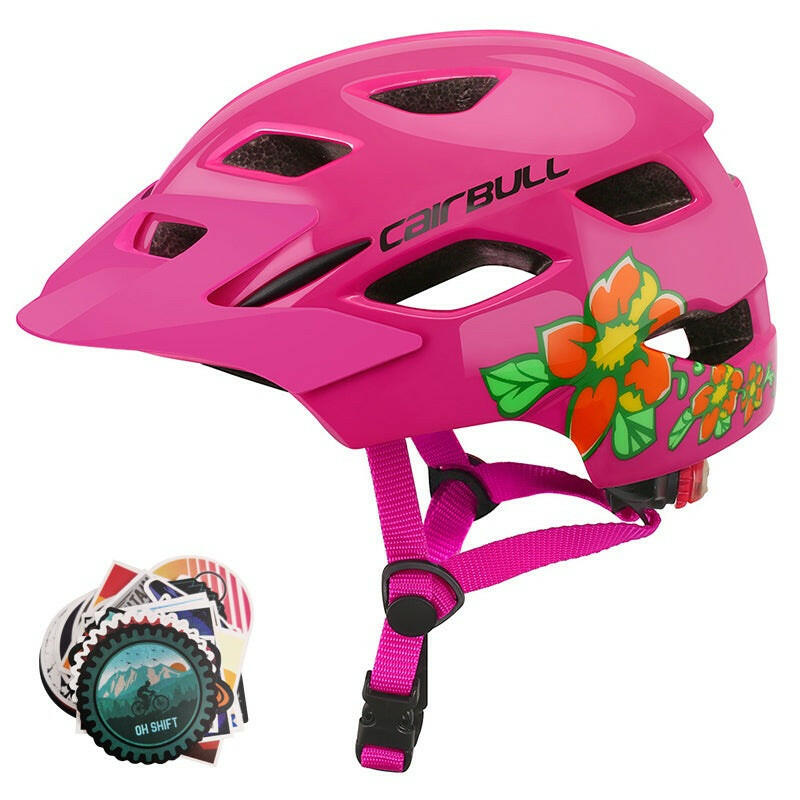 Cairbull Kids Safety Helmets MTB Road with Rear Light Children Bicycle Helmet With Sun Visor For Boy Girl Cycling Cap Ultralight-WAYBIKER