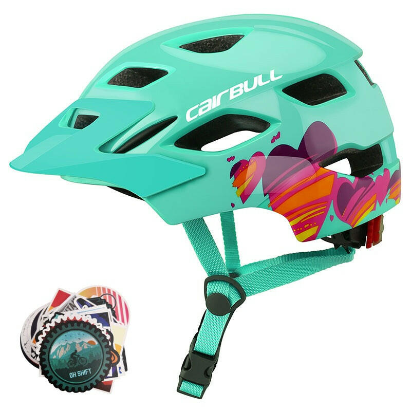 Cairbull Kids Safety Helmets MTB Road with Rear Light Children Bicycle Helmet With Sun Visor For Boy Girl Cycling Cap Ultralight-WAYBIKER