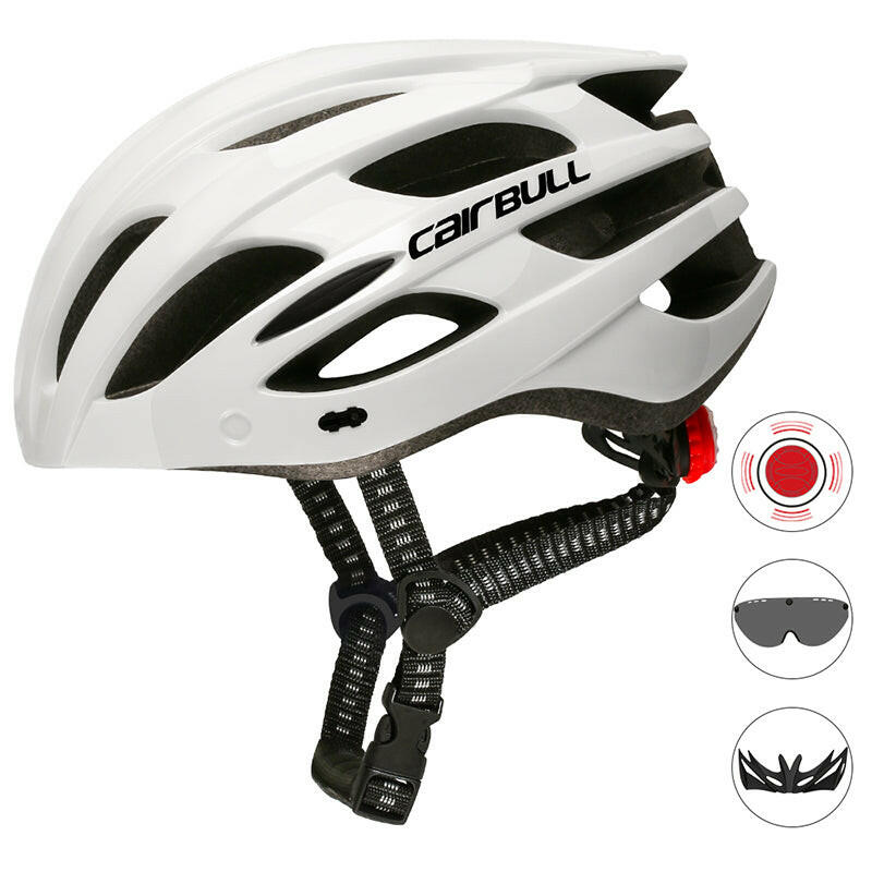 Cairbull MTB Bicycle Helmet Ultralight Outdoor Safety Cycling Helmet With Len Visor Taillight for Men Women Mountain Bike Helmet-WAYBIKER