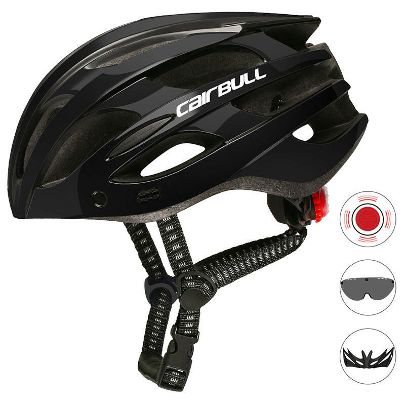 Cairbull MTB Bicycle Helmet Ultralight Outdoor Safety Cycling Helmet With Len Visor Taillight for Men Women Mountain Bike Helmet-WAYBIKER