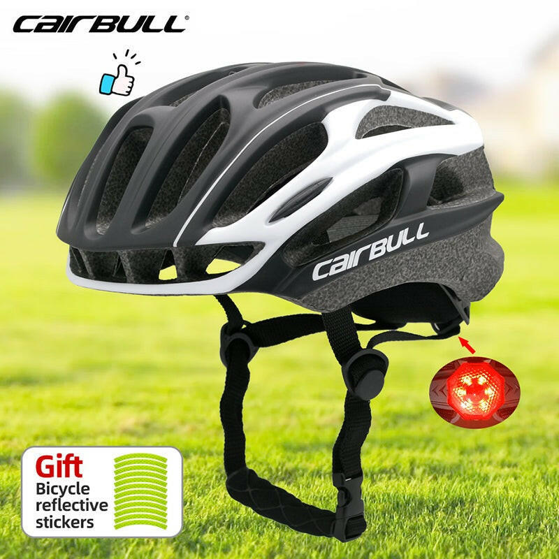 Cairbull Road Bike Helmet for Adult Men Women TailLight Cycling Helmets Ultralight Breathable Vents Fashion Casque Cycisme 54-61