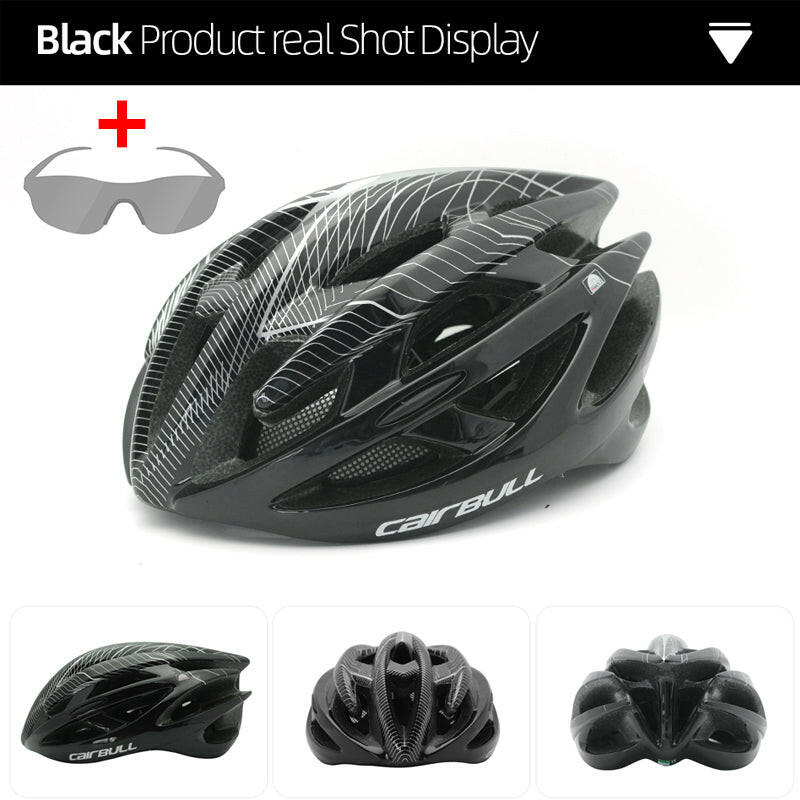 Cairbull Road Cycling Helmet Men's Racing Bike Integrally-Molded Lightweight Helmet with Cycling Glasses Casco Bicicleta Hombre-WAYBIKER
