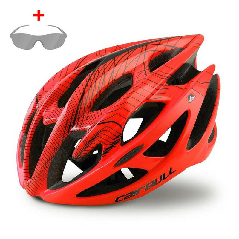 Cairbull Road Cycling Helmet for Men Women Integrally-Molded Safety Helmet With Insect Net Ultralight Bicycle helmets Ventilated-WAYBIKER