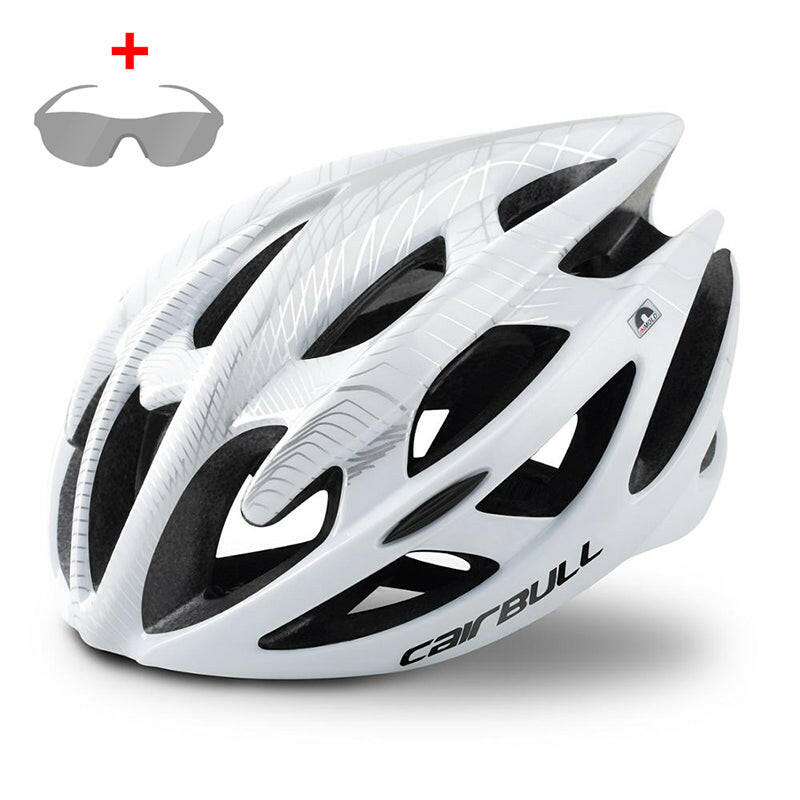 Cairbull Road Cycling Helmet for Men Women Integrally-Molded Safety Helmet With Insect Net Ultralight Bicycle helmets Ventilated-WAYBIKER