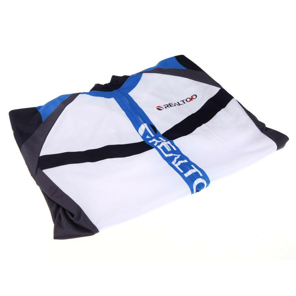 Men's Cycling Jersey Shirt Bike Bicycle Blue/Black-WAYBIKER