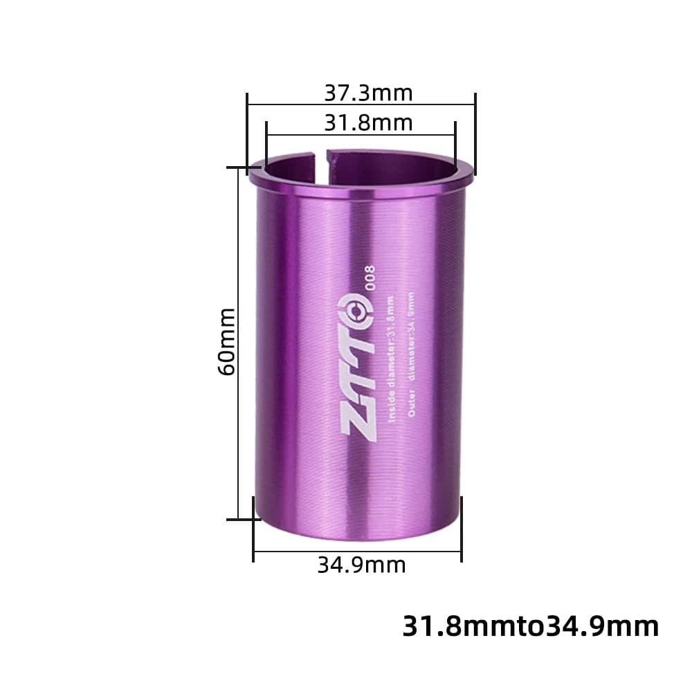 ZTTO Bicycle Seatpost Adapter Alloy Sleeve Convert Seat Post Tube Conversion Adapter 25.4 27.2 28.6 30.4 30.8 31.6 33.9 34.9-WAYBIKER
