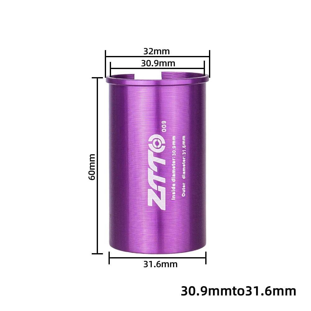 ZTTO Bicycle Seatpost Adapter Alloy Sleeve Convert Seat Post Tube Conversion Adapter 25.4 27.2 28.6 30.4 30.8 31.6 33.9 34.9-WAYBIKER