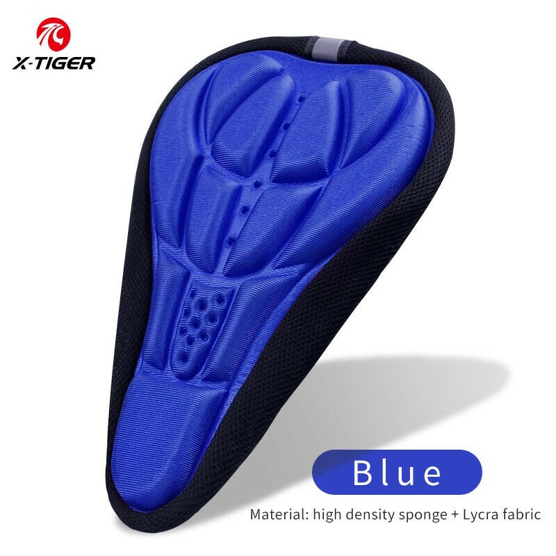 X-TIGER Bicycle Saddle Seat Cover Bike Thickened Soft Cycling Seat Mat 3D Sponge Polymer Shockproof Bicycle Saddle Seat Cover-WAYBIKER
