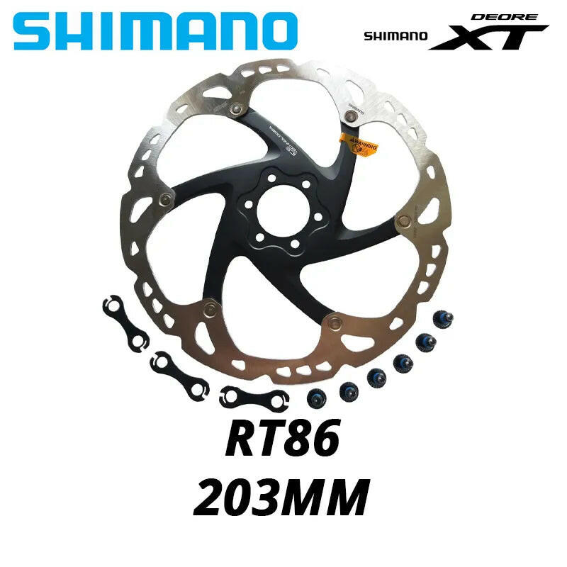 Shimano Deore XT SLX RT76/26/56/66/86 Bike Brake Disc 6 Bolt Ice Point Technology MTB Mountain Bicycle Disc 160MM 180MM 203MM-WAYBIKER