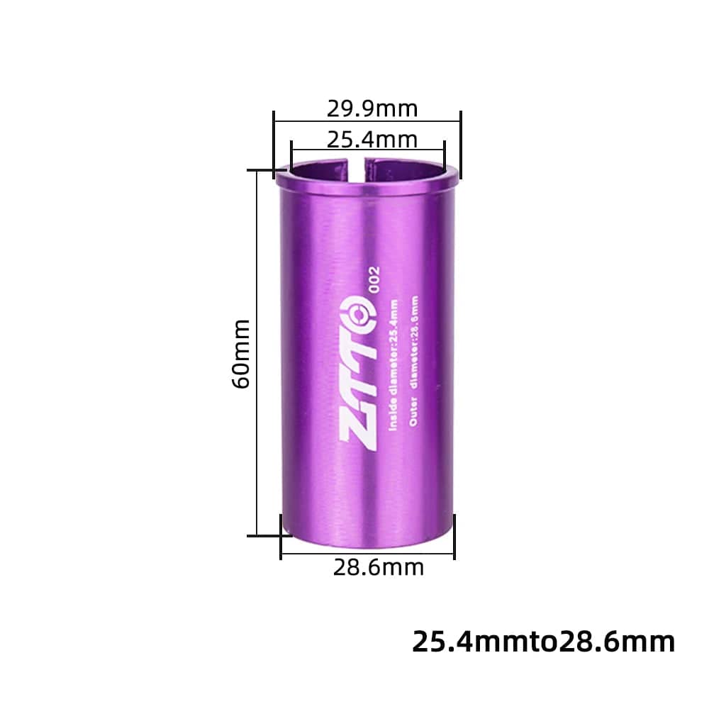 ZTTO Bicycle Seatpost Adapter Alloy Sleeve Convert Seat Post Tube Conversion Adapter 25.4 27.2 28.6 30.4 30.8 31.6 33.9 34.9-WAYBIKER