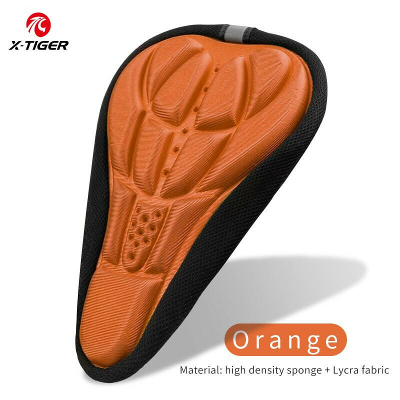 X-TIGER Bicycle Saddle Seat Cover Bike Thickened Soft Cycling Seat Mat 3D Sponge Polymer Shockproof Bicycle Saddle Seat Cover-WAYBIKER