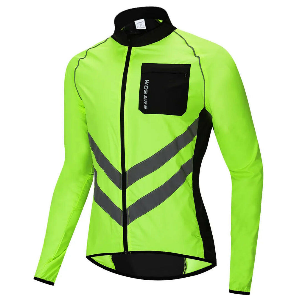 WOSAWE Cycling Rain Jacket High Visibility MultiFunction Jersey Road MTB Bike Bicycle Windproof Quick Dry Rain Coat Windbreaker-WAYBIKER