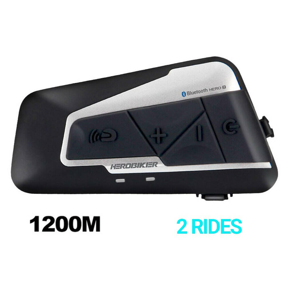 HEROBIKER Motorcycle Intercom Helmet Headset Helmet Waterproof Speaker Interphone Moto Headset Wireless Intercomunicador 1200M-WAYBIKER