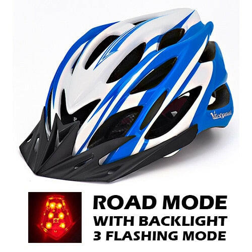 VICTGOAL Bicycle Helmet Men's Ultralight Taillight LED MTB Road Bike Helmet Cycling Motorcycle Electric Scooter Safty Helmets-WAYBIKER