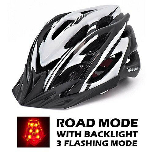 VICTGOAL Bicycle Helmet Men's Ultralight Taillight LED MTB Road Bike Helmet Cycling Motorcycle Electric Scooter Safty Helmets-WAYBIKER