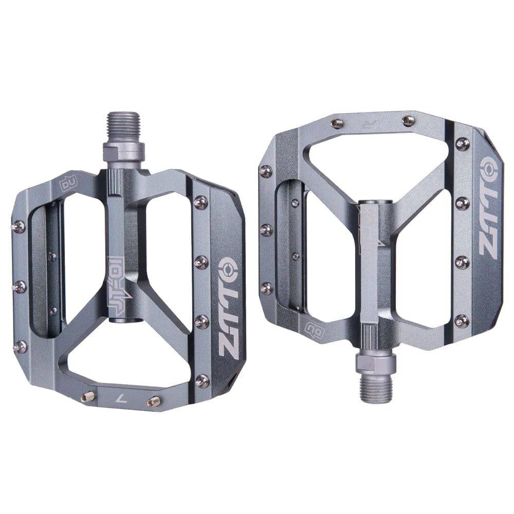 ZTTO MTB Bearing Aluminum Alloy Flat Pedal Bicycle Good Grip Lightweight 9/16 Pedals Big For Gravel Bike Enduro Downhill JT01