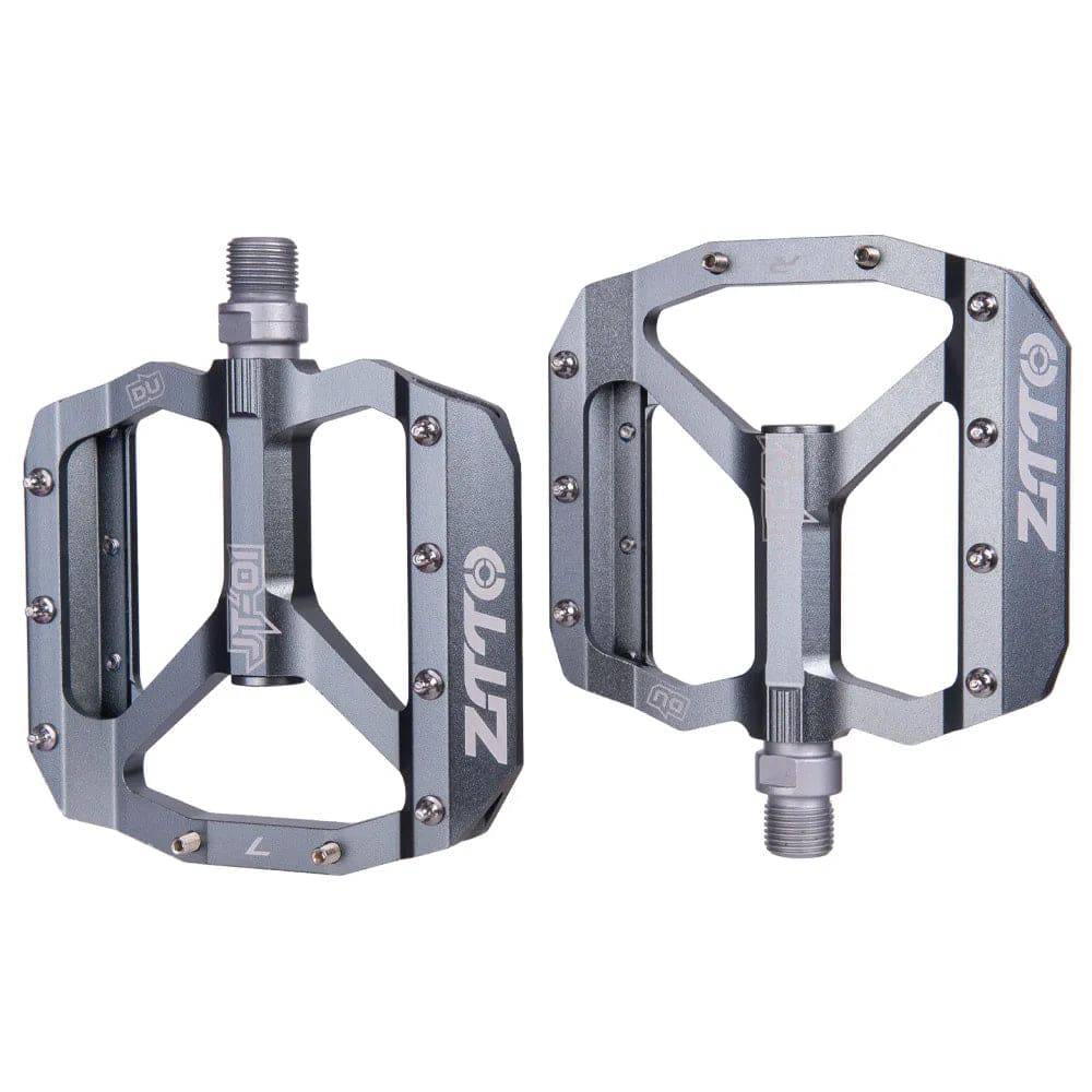 flat pedale gravel bike ZTTO MTB Bearing Aluminum Alloy Flat Pedal Bicycle Good Grip Lightweight 9/16 Pedals Big For Gravel Bike Enduro Downhill JT01