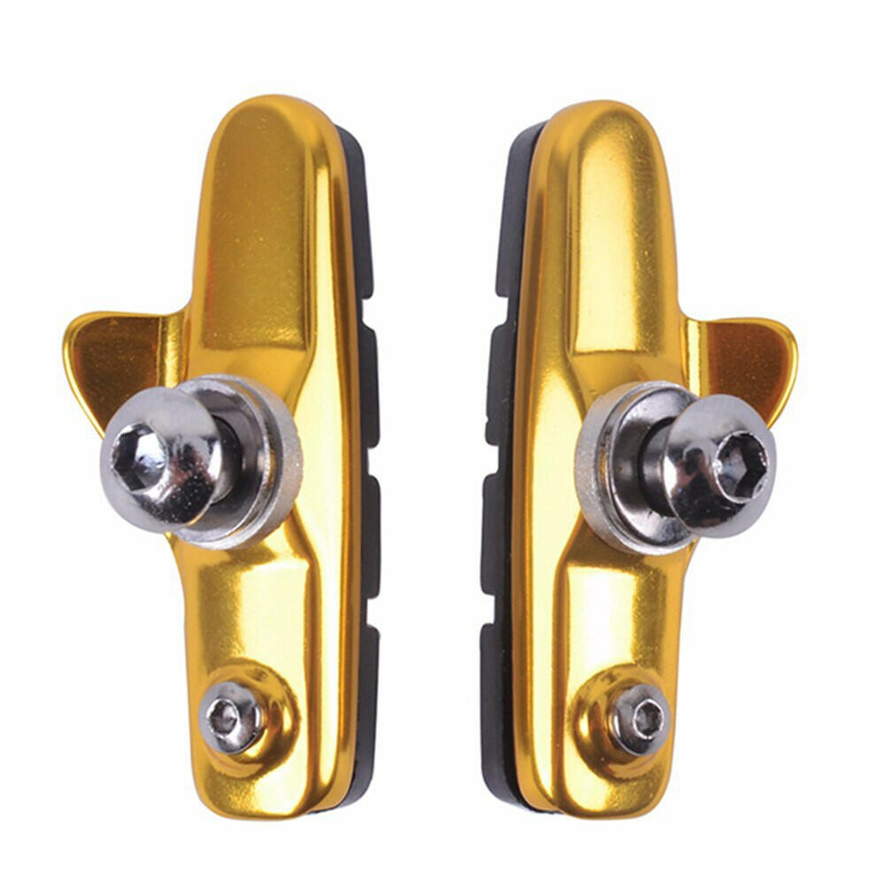 ZTTO Road Bike Brake Shoes Pads C-Brake Shoes Light-Weight  Aluminum Alloy Pads Rubber Brake Shoes for C-Brake Calipers-WAYBIKER