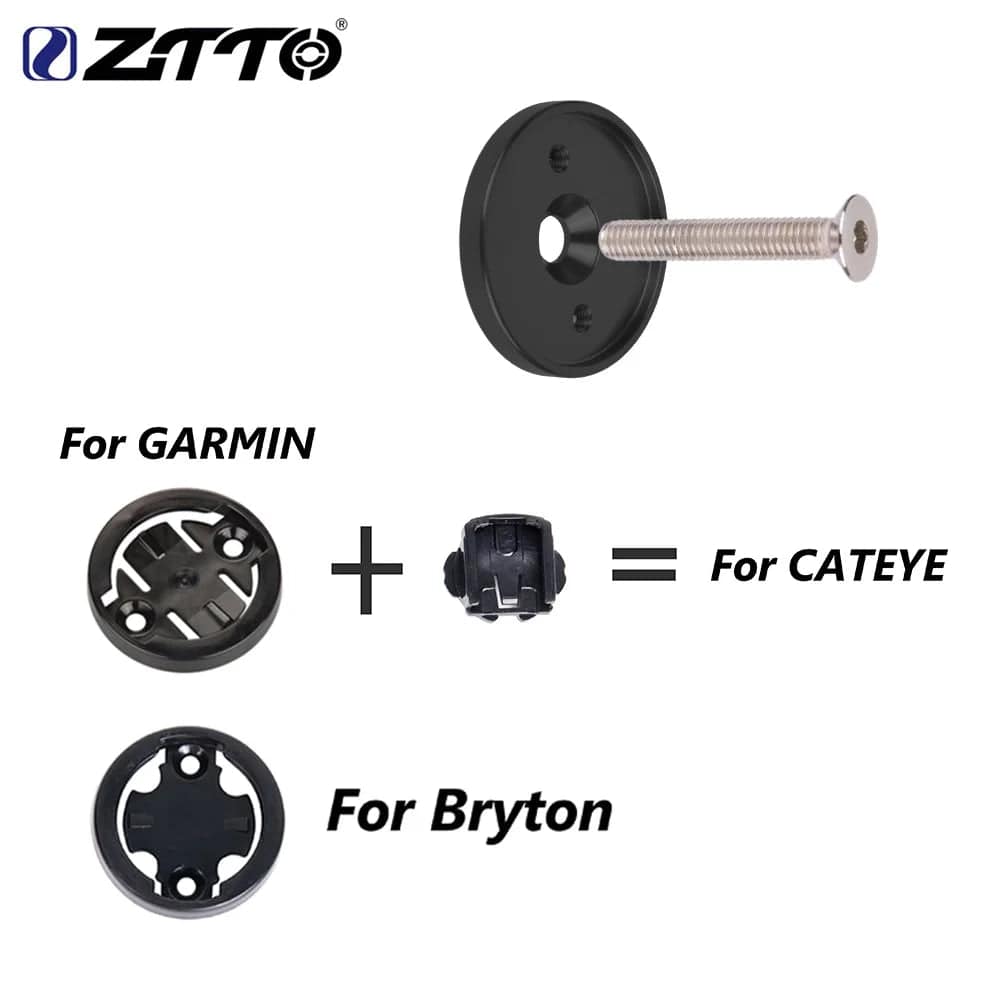 ZTTO Bicycle Parts MTB Road Bike Computer Holder Stem Top Cap Bicycle Stopwatch GPS Ultralight Mount-WAYBIKER