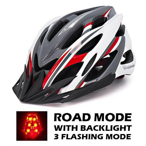 VICTGOAL Bicycle Helmet Men's Ultralight Taillight LED MTB Road Bike Helmet Cycling Motorcycle Electric Scooter Safty Helmets-WAYBIKER