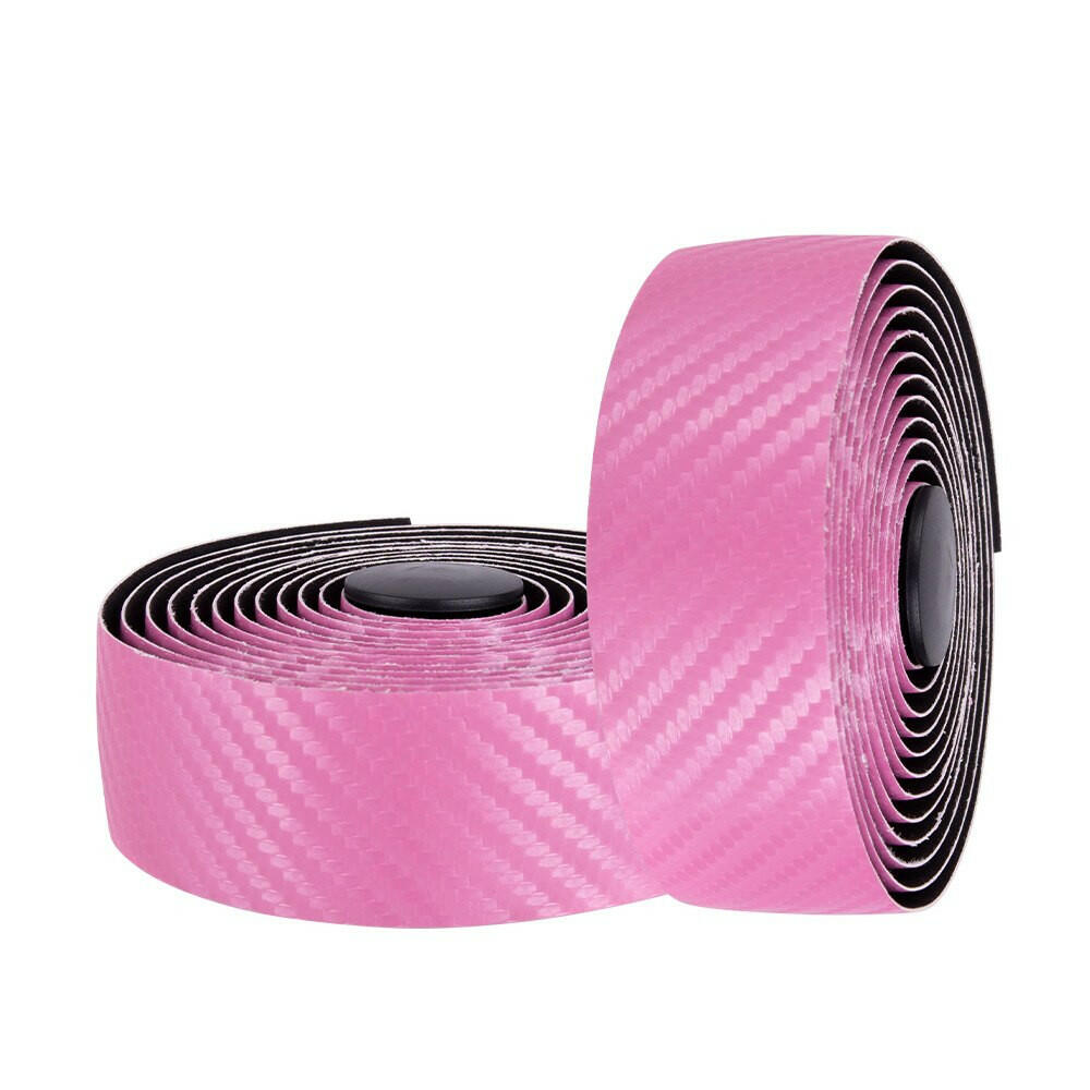 ZTTO Professional Road Bike Bicycle Handlebar Carbon Fiber Pattern EVA PU Bar Tape Soft Cycling Damping With 2 Bar Plug-WAYBIKER