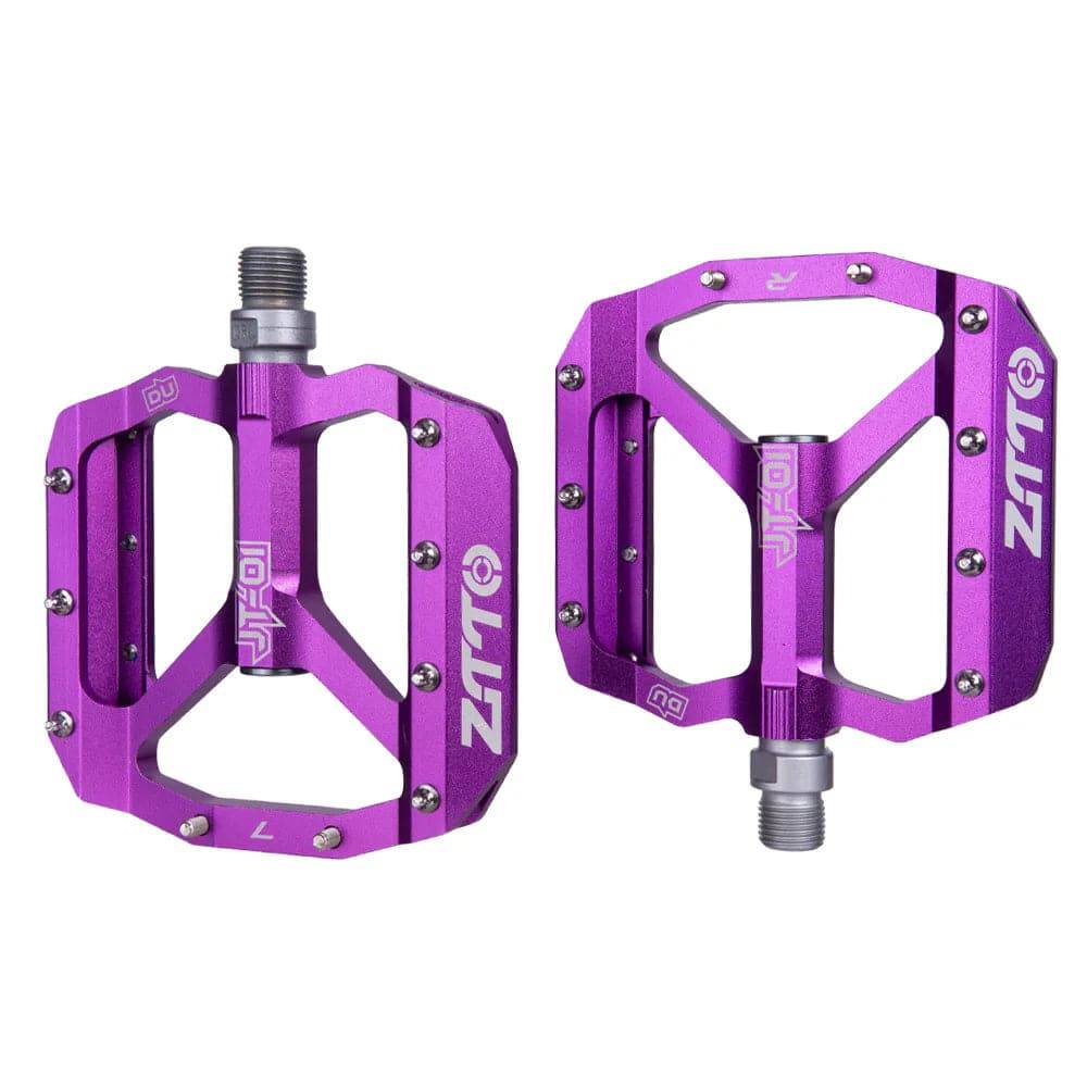 flat pedale gravel bike ZTTO MTB Bearing Aluminum Alloy Flat Pedal Bicycle Good Grip Lightweight 9/16 Pedals Big For Gravel Bike Enduro Downhill JT01