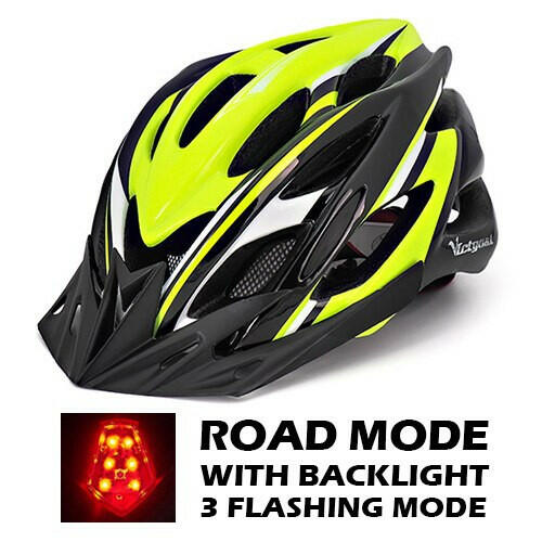 VICTGOAL Bicycle Helmet Men's Ultralight Taillight LED MTB Road Bike Helmet Cycling Motorcycle Electric Scooter Safty Helmets-WAYBIKER