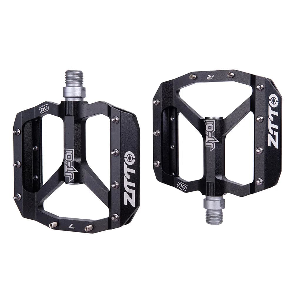 ZTTO MTB Bearing Aluminum Alloy Flat Pedal Bicycle Good Grip Lightweight 9/16 Pedals Big For Gravel Bike Enduro Downhill JT01