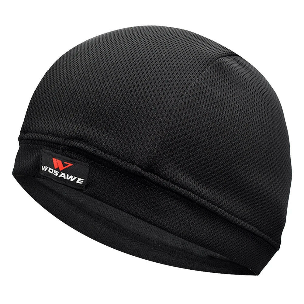 WOSAWE Quick Dry Cycling Cap Breathable gear Bicycle Motorcycle Helmet Sweat Inner Cap Summer Racing Hat Headwear Skull Beanie-WAYBIKER