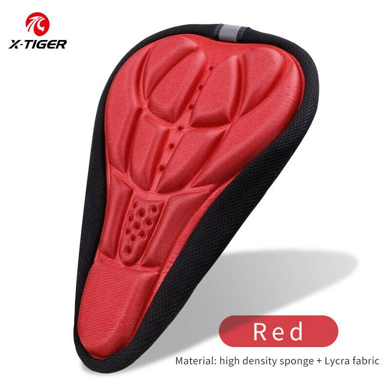 X-TIGER Bicycle Saddle Seat Cover Bike Thickened Soft Cycling Seat Mat 3D Sponge Polymer Shockproof Bicycle Saddle Seat Cover-WAYBIKER