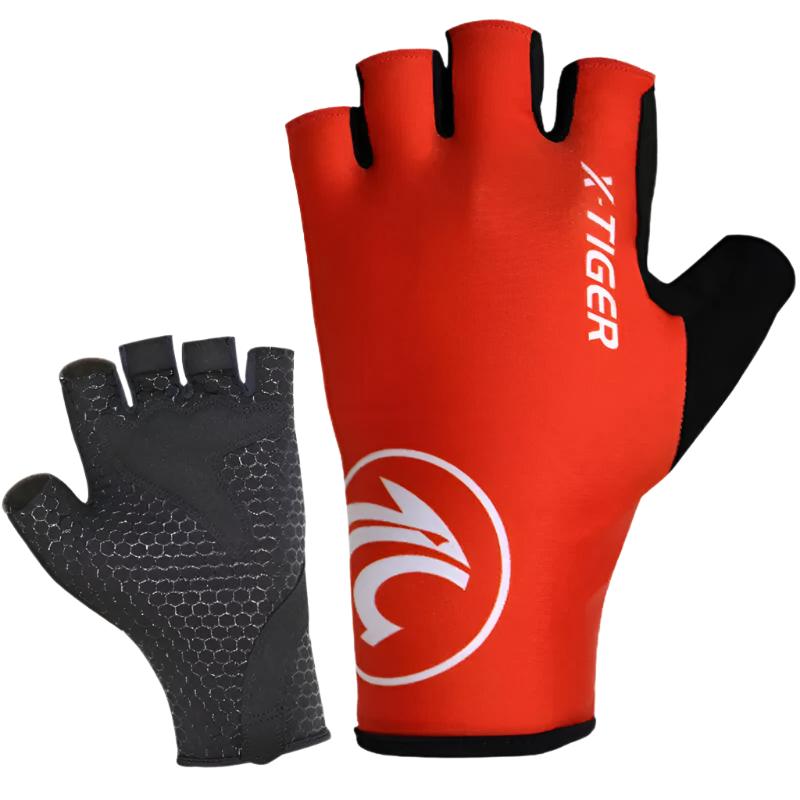 X-Tiger Cycling Gloves Outdoor Protect MTB Bike Gloves Washable Breathable Polyester Spandex Half Finger Racing Bicycle Gloves-WAYBIKER