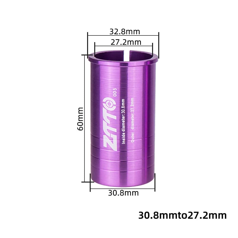 ZTTO Bicycle Seatpost Adapter Alloy Sleeve Convert Seat Post Tube Conversion Adapter 25.4 27.2 28.6 30.4 30.8 31.6 33.9 34.9-WAYBIKER