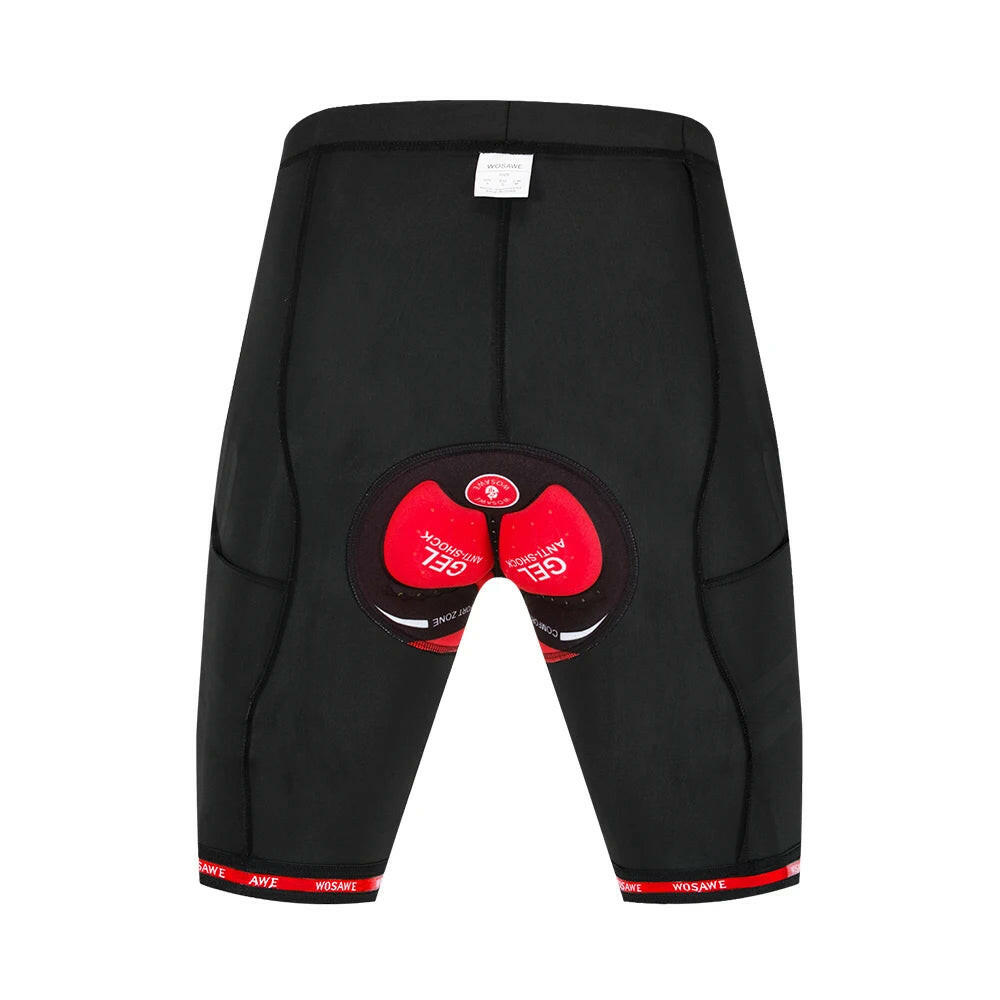 WOSAWE Reflective 5D Padded Cycling Shorts Shockproof MTB Bicycle Shorts Road Bike Shorts Ropa Ciclismo Tights For Men Women-WAYBIKER