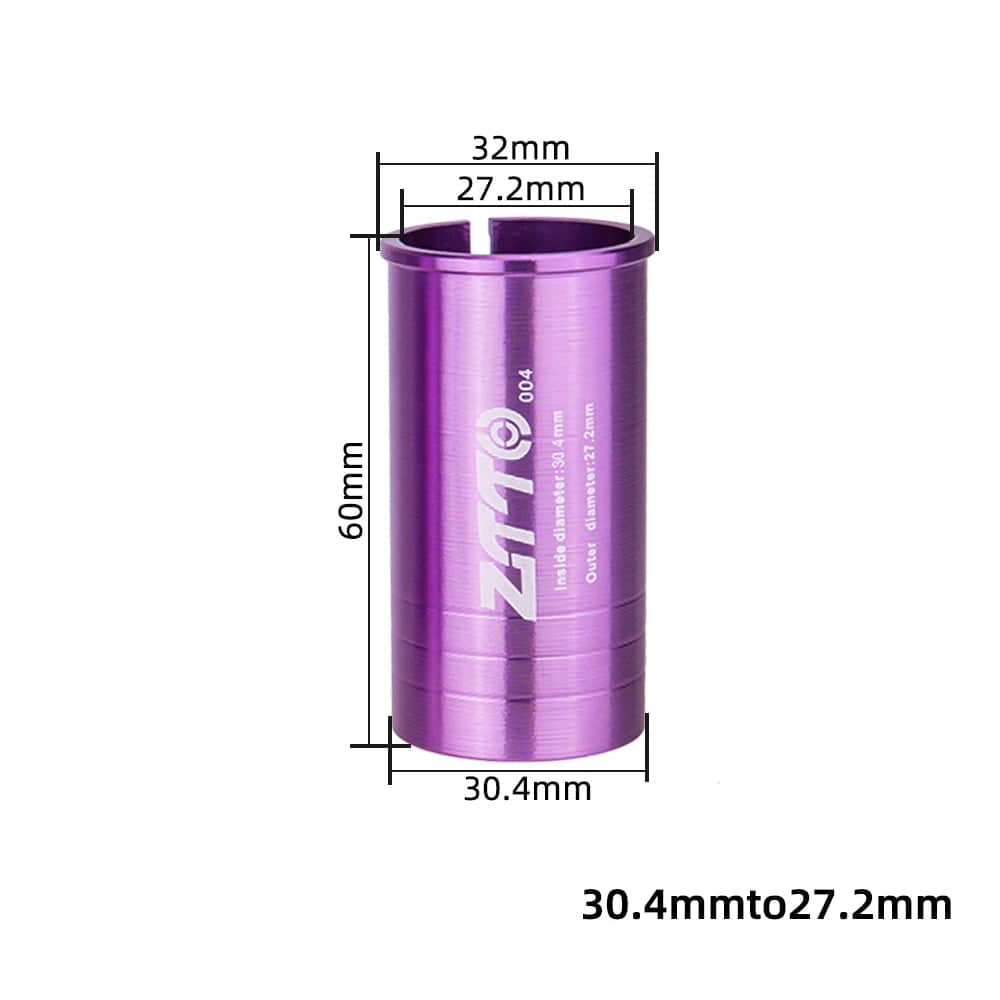 ZTTO Bicycle Seatpost Adapter Alloy Sleeve Convert Seat Post Tube Conversion Adapter 25.4 27.2 28.6 30.4 30.8 31.6 33.9 34.9-WAYBIKER